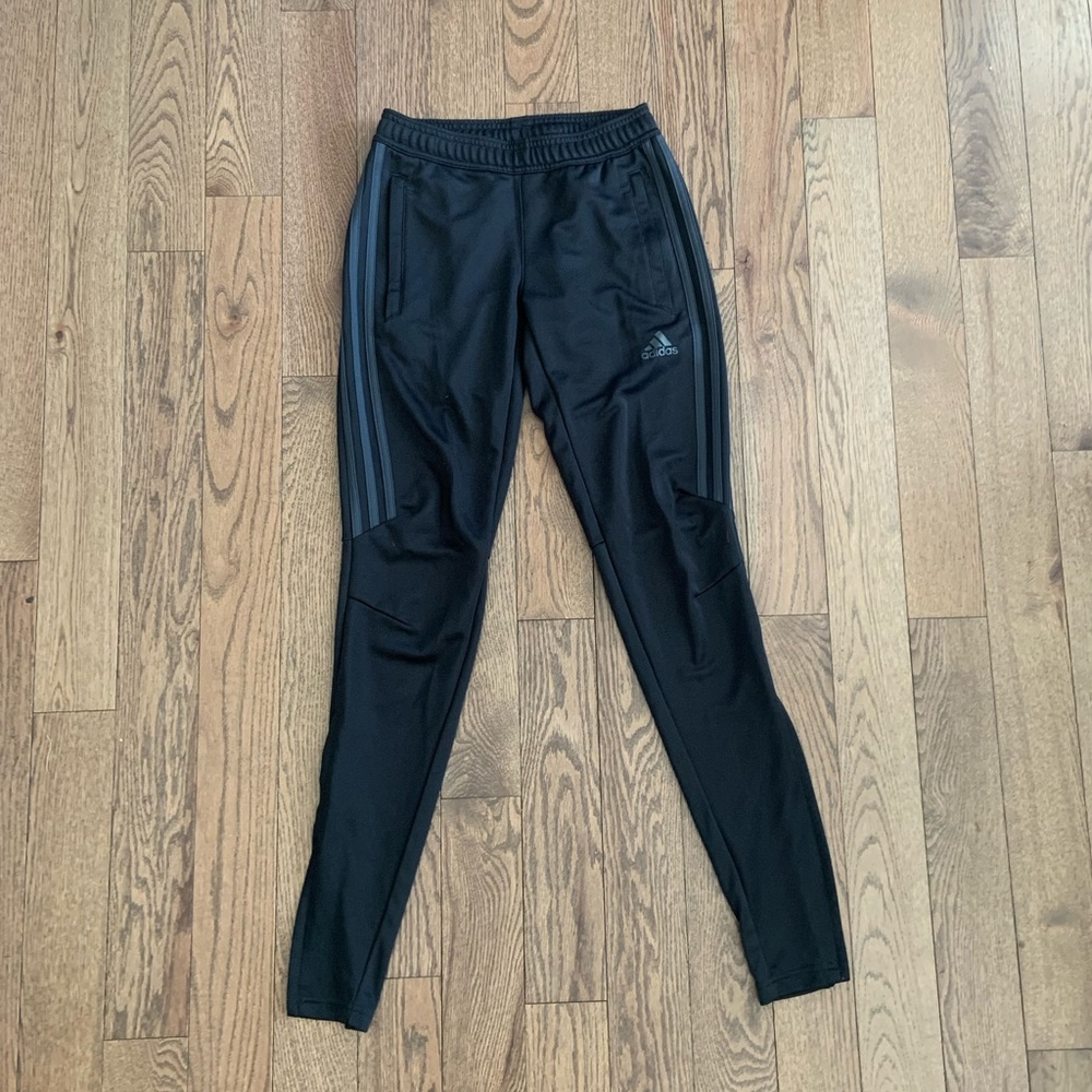 Adidas black pant with zip ankle